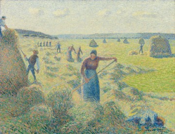  cosecha pintura - La cosecha de heno en Eragny 1887 Camille Pissarro